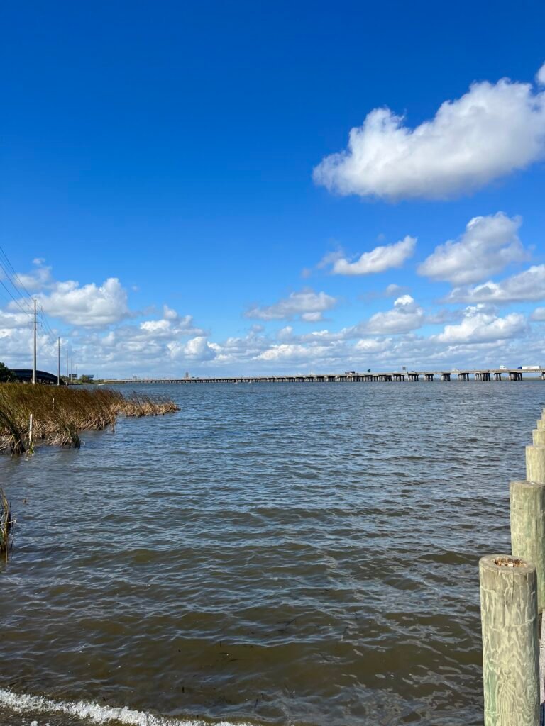 Photo of Mobile Bay situated between Baldwin and Mobile County in Alabama